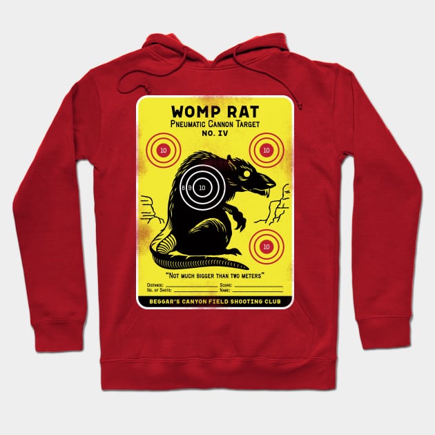 Womp Rat Target Hoodie by toadyco